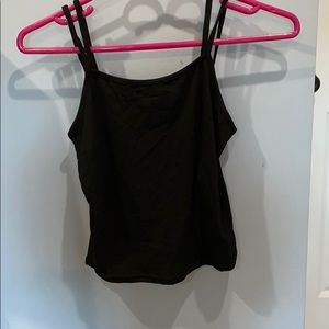 Black tank top